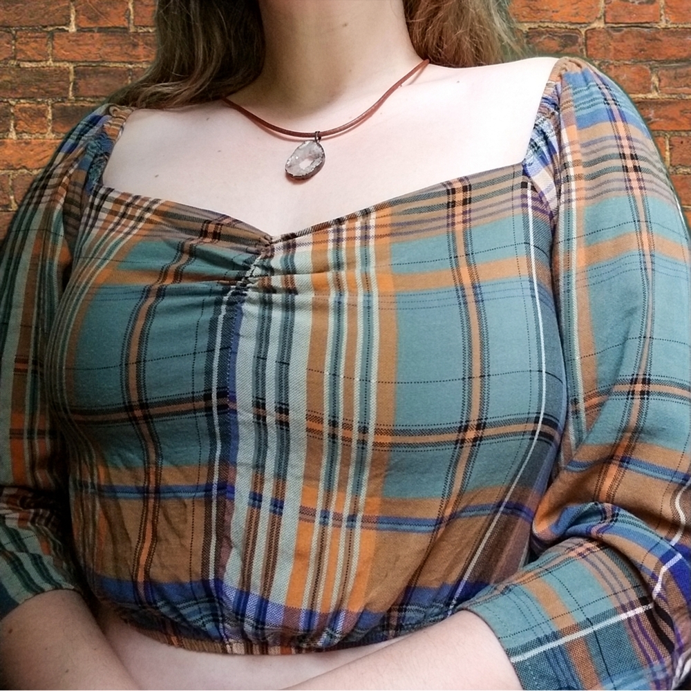 Plaid crop top